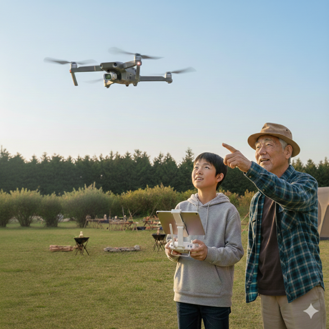 中学生からシニアまではじめてのドローン体験